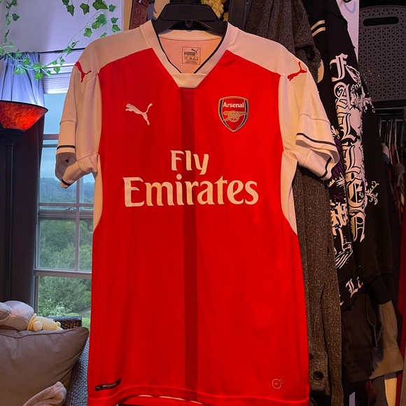 Mens Puma Arsenal Red Soccer Jersey - Picture 1 of 7